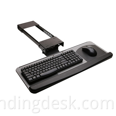 Productos de calidad BK062 Oficina ergonómica Elegante Bandeja de teclado de escritorio con almohadilla del mouse